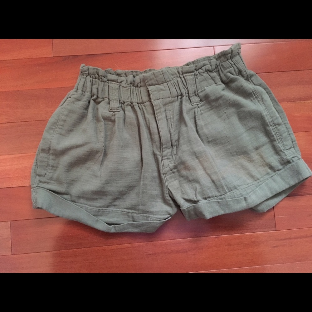 Olive green shorts