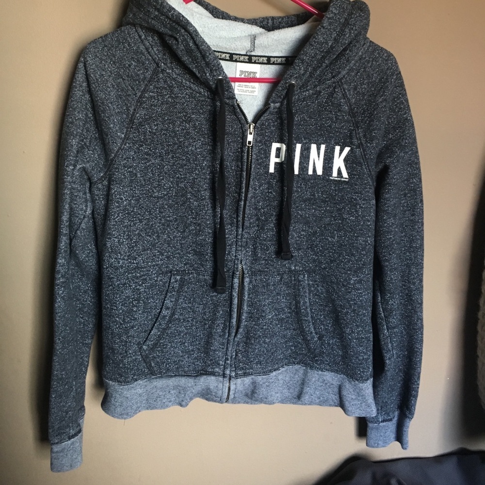 Pink zip up hoodie