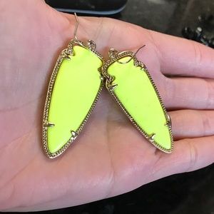 Neon yellow. Kendra Scott Skylar Earrings