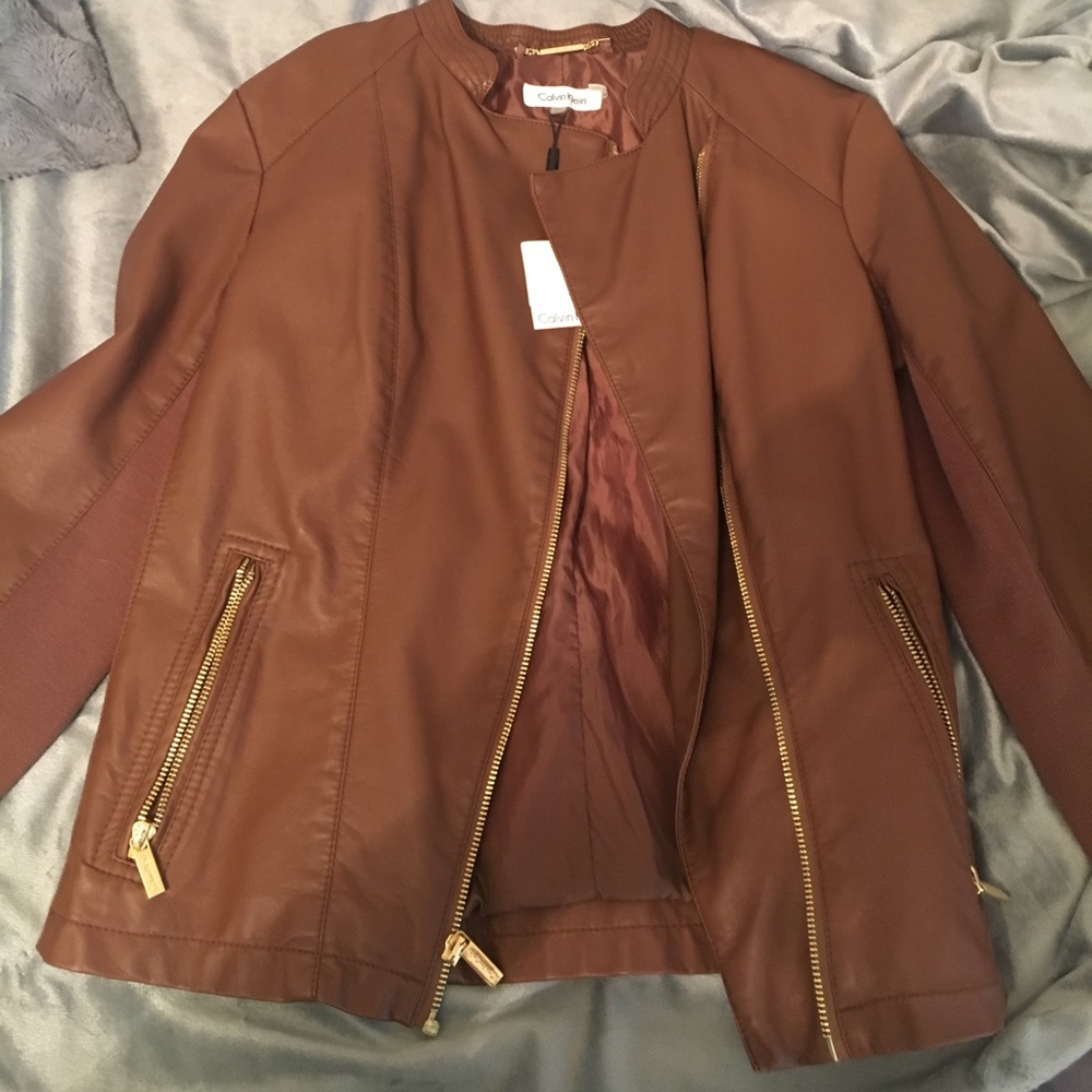 Calvin Klein leather jacket