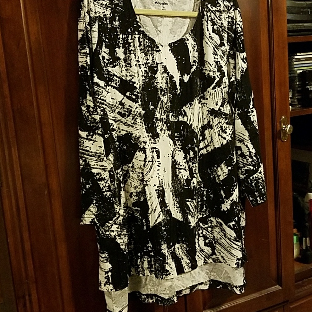 Denim 24/7 high low shirt