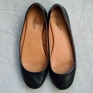 Lucky Brand Flats in Black Leather