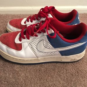 Nike Air Force Blue-Red-White 9.5