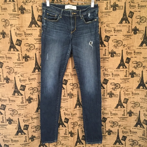 Abercrombie & Fitch Denim - Abercrombie & Fitch Distressed Skinny Jeans Sz 6L