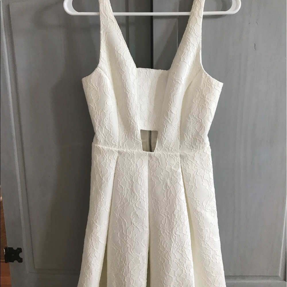Top shop white cut out dress