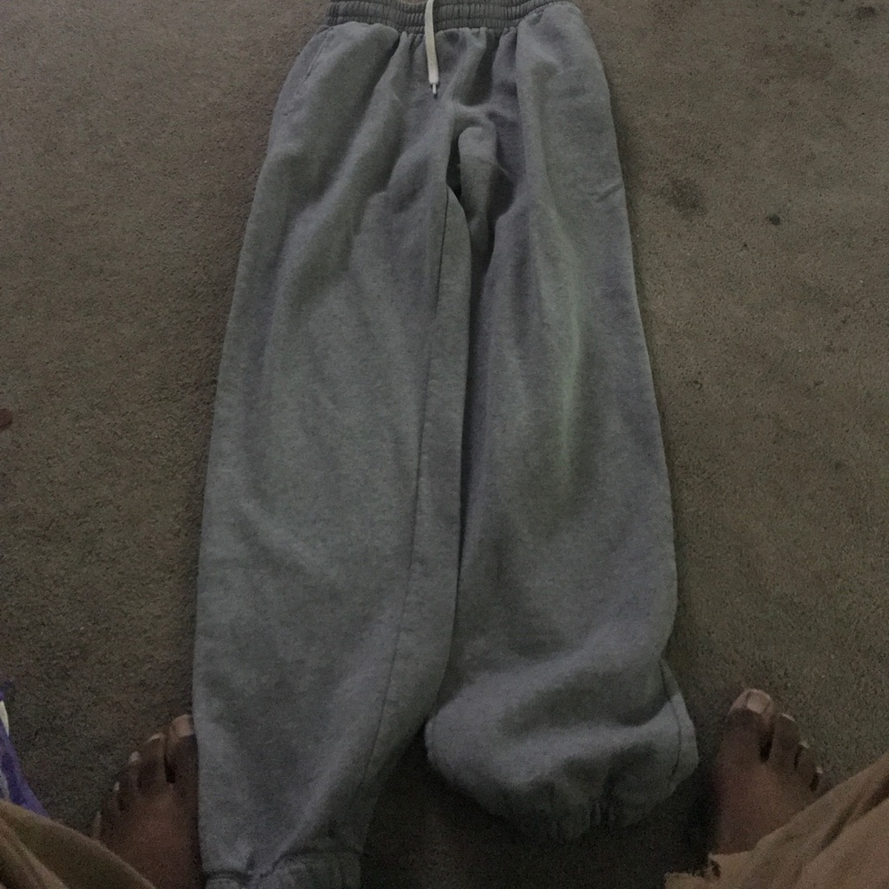 Gray sweat pants