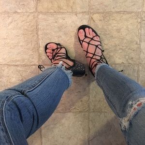 Madden Girl Black Sandals