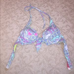 Victoria's Secret halter paisley bikini top
