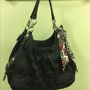 Black coach purse