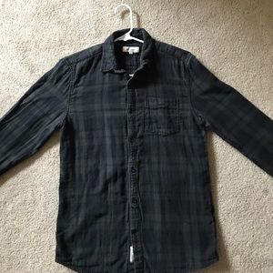 River Island Casual Shirt Green Check Small