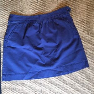 Blue J. Crew high waisted mini skirt