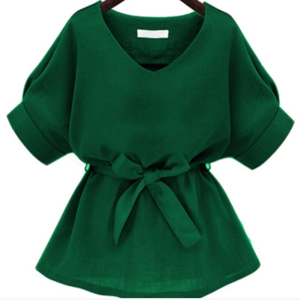 Dark evening green top
