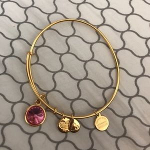 Gold alex and ani bracelet