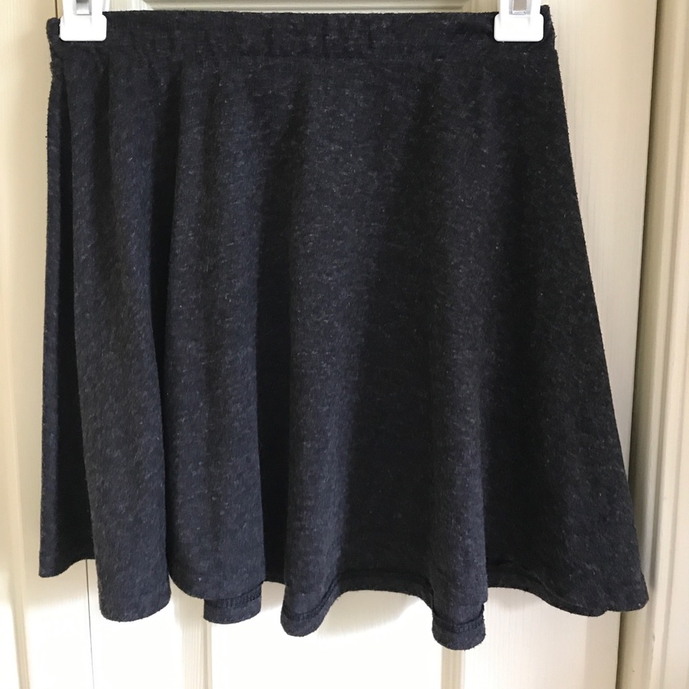 Comfy dark grey skater skirt from pacsun