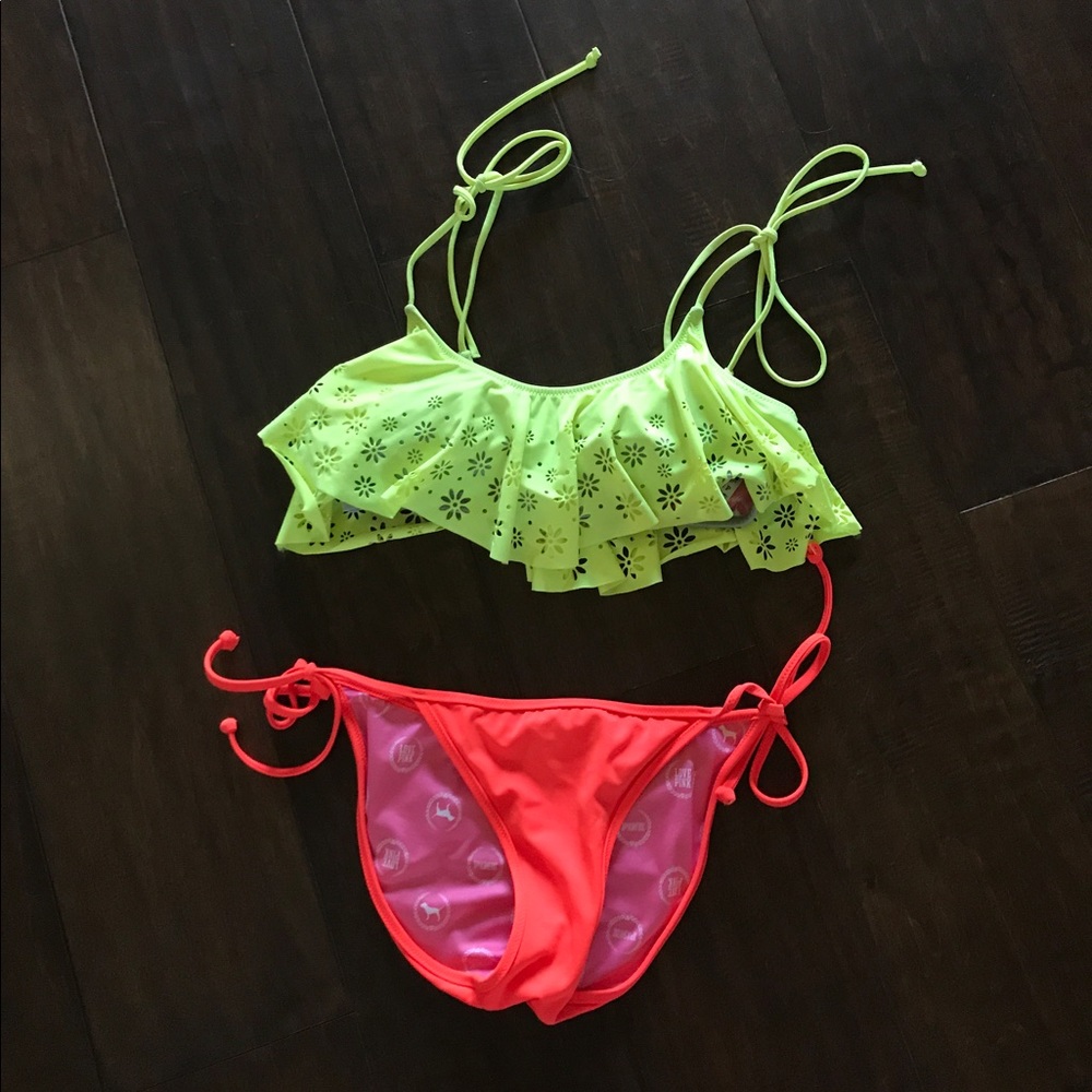 Orange PINK by Victoria's Secret Swimsuit Bottom
