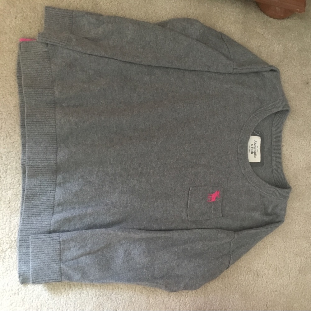 Grey Abercrombie sweater
