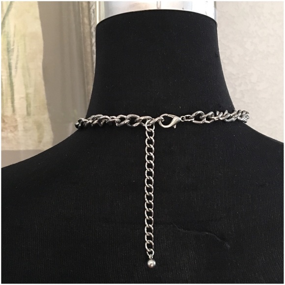 Silver Tone Boho Statement Necklace LAST PIECE - Picture 5 of 5