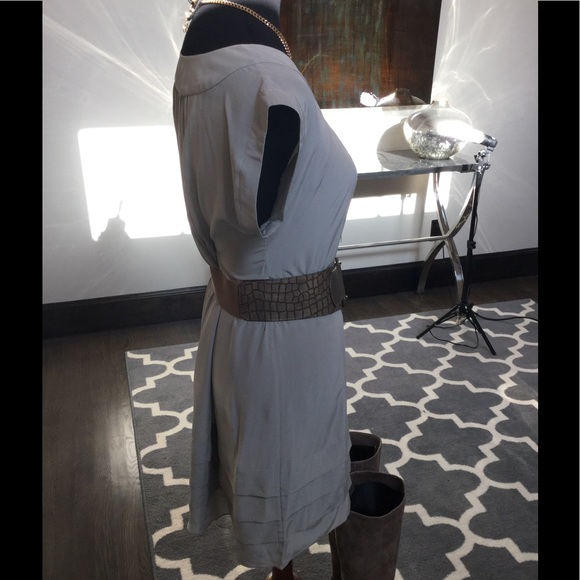 Firm Sale🔥🔥Talula Babaton Grey Silk Shift Dress - Picture 6 of 7