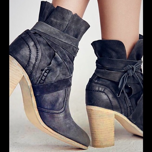 Free People Shoes - Distressed leather ankle boots
