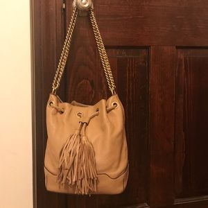 Rebecca Minkoff Lexi bucket bag in cuoio
