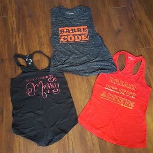 the Barre code Tops - Final! Lot of 3 Barre Code workout tank tops the Barre code Tops - Final! Lot of 3 Barre Code workout tank tops