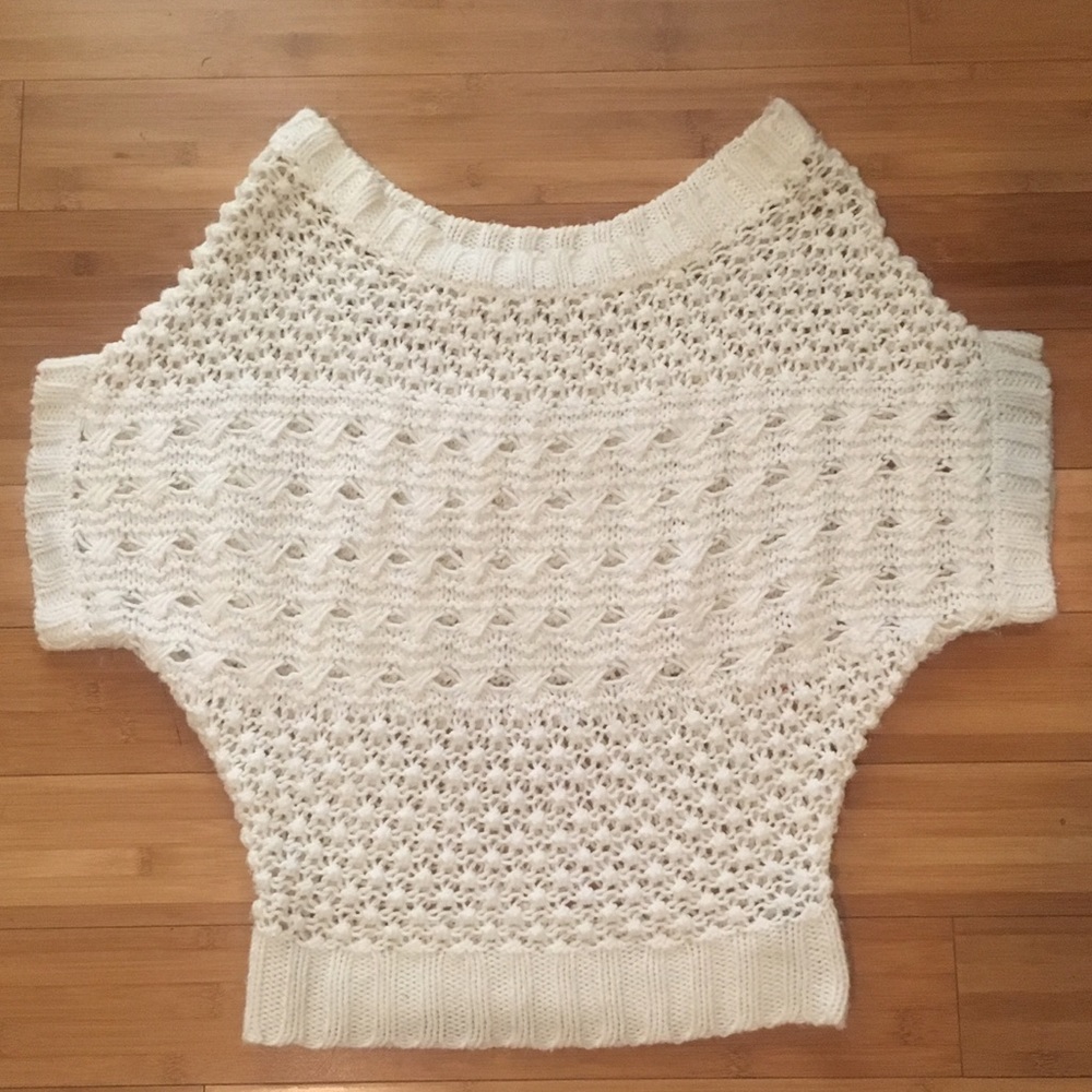 Cream Crochet Top