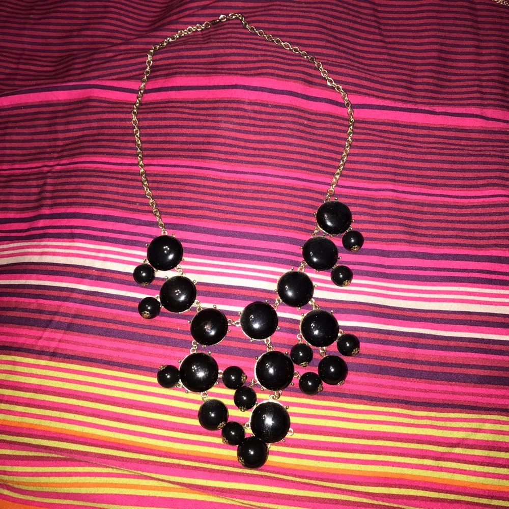 Black bubble necklace