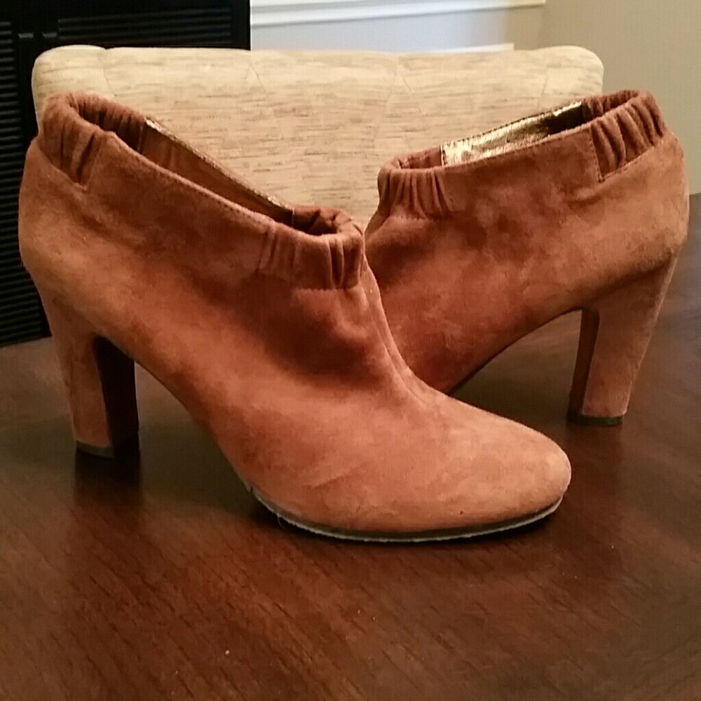 Sam Edelman Suede "Simone" Leather Booties