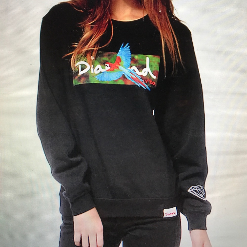 Diamond Supply Co. parrot crew neck sweatshirt