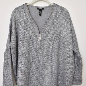 Silver Knit Top