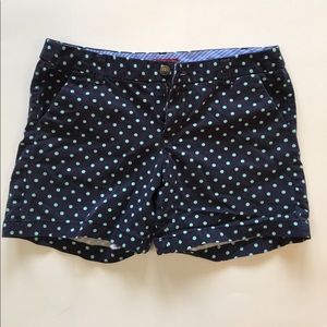 Navy Polka Dot Shorts