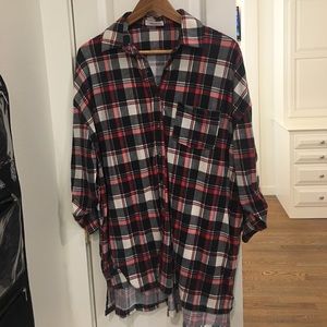 Miss Duet plaid top