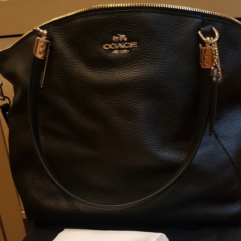 Coach Pebble Leather Kelsey Satchel
