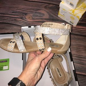 Not Rated Rhinestone Blingy Sandals 7.5