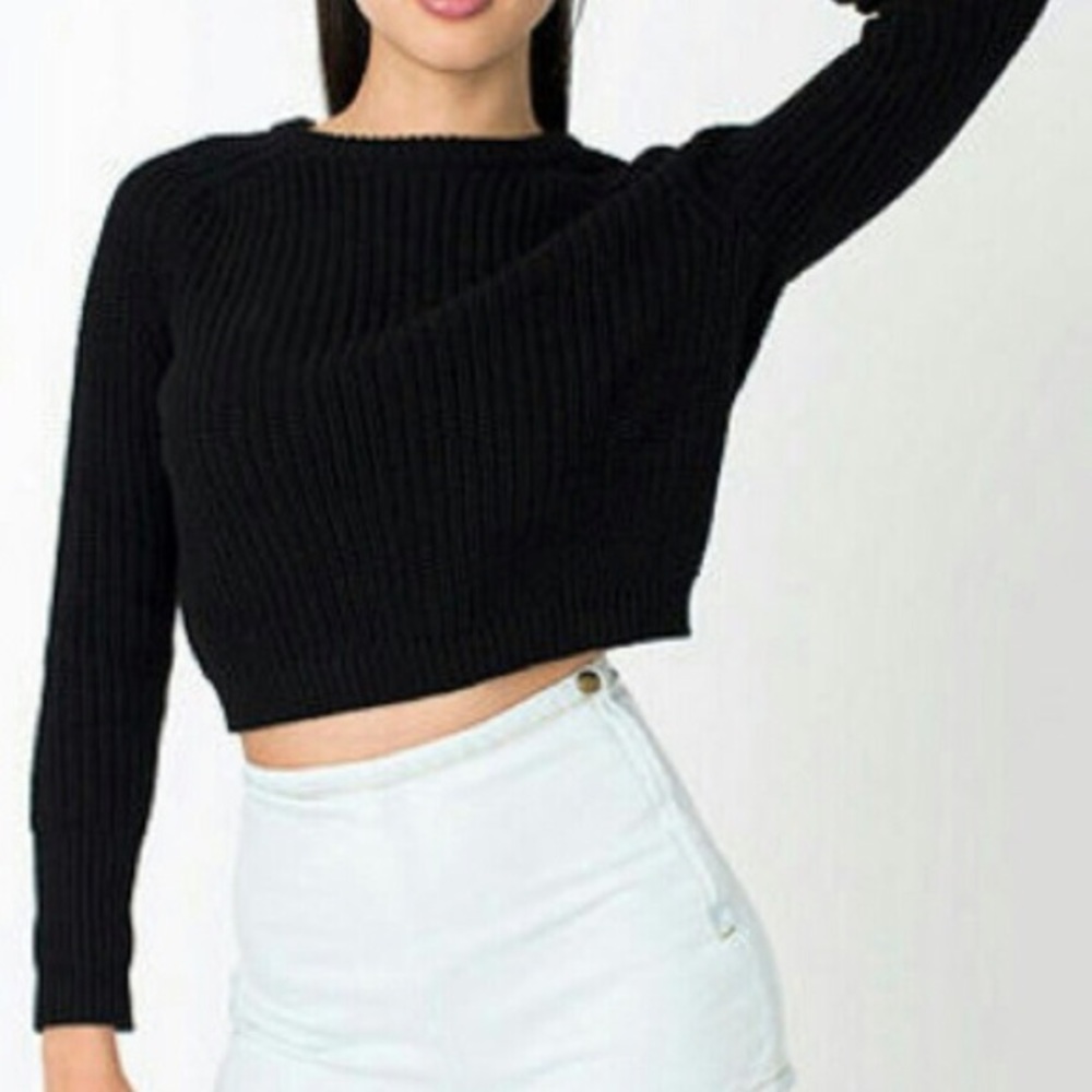 Crop Fisherman Sweater