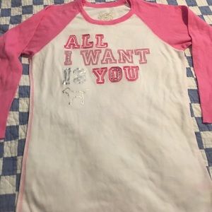 Victoria's Secret baseball shirt