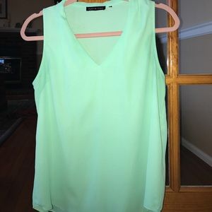 Sheer mint blouse
