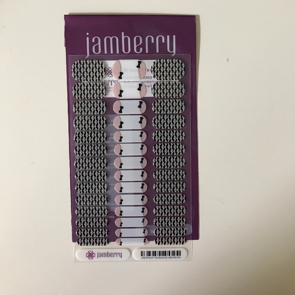 Jamberry Nail Wraps in French Tip Bows & Little Mo