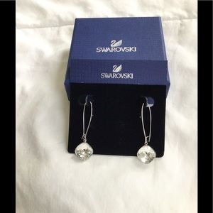 Swarovski crystal pierced earrings