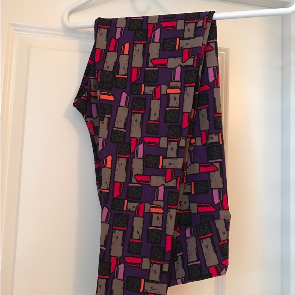 LuLaRoe TC lipstick leggings NEW without tags