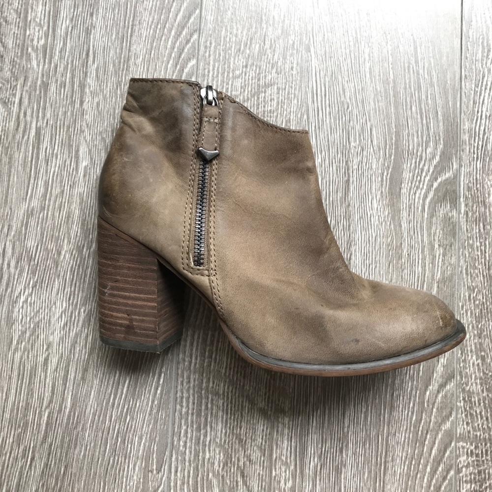 Aldo brown leather ankle boots