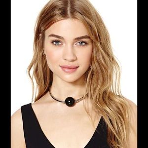 Nasty Gal Balls Out Choker in Black