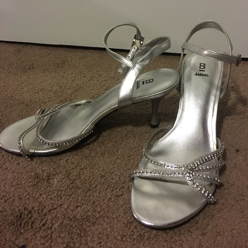 Bakers silver heels