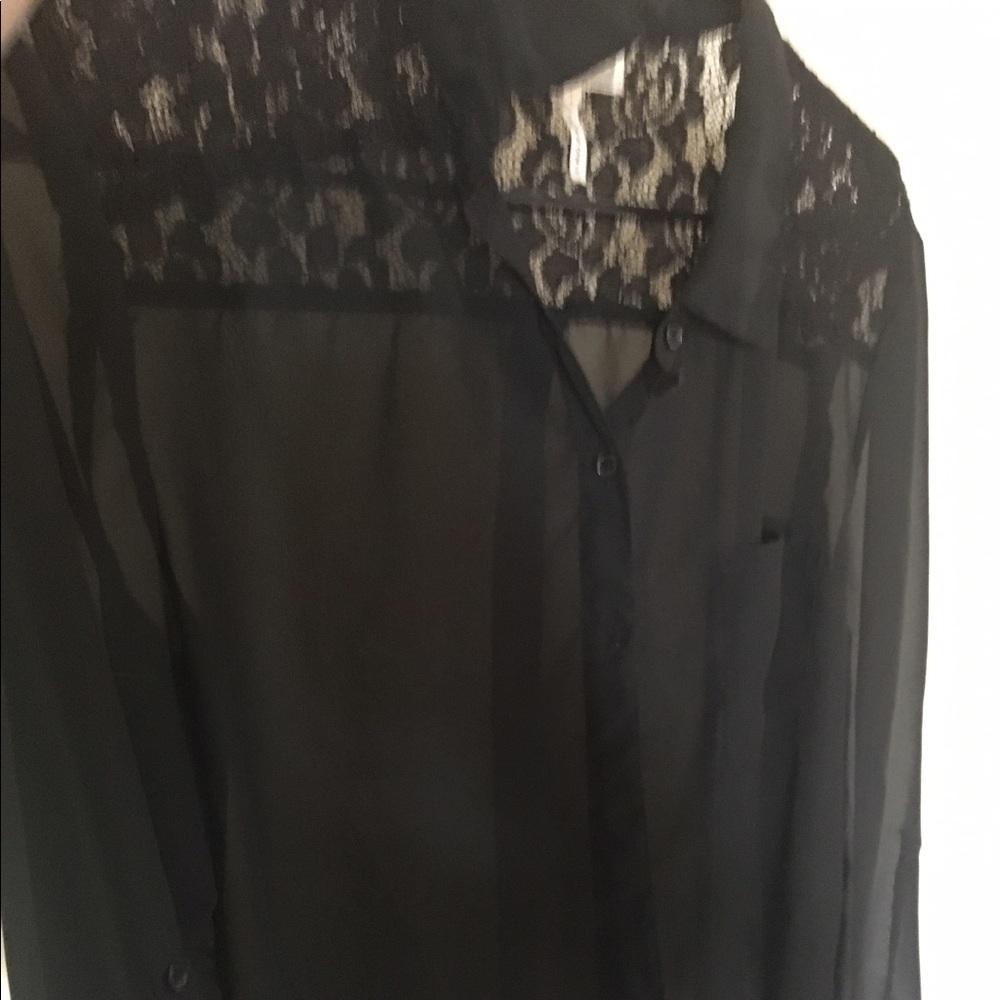 Black button up