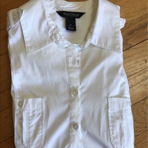 WHBM long Sleeve button up collar