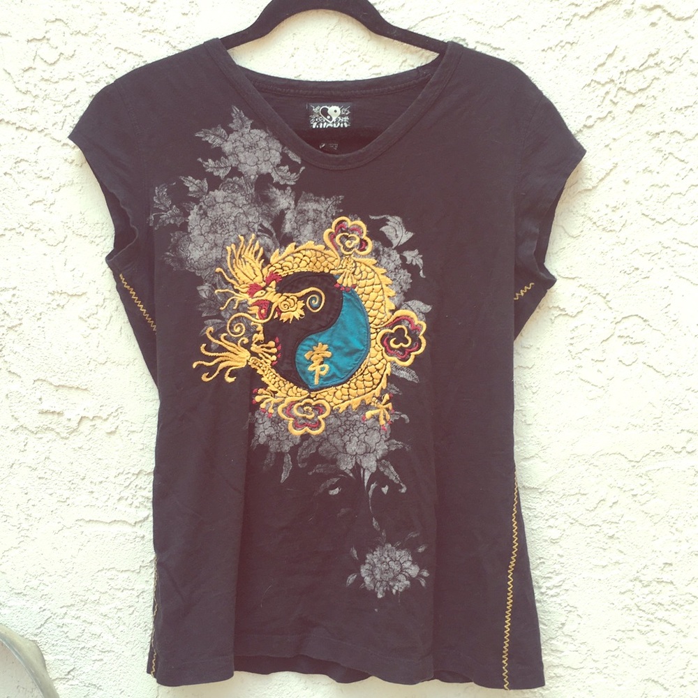 Lucky Brand Dragon Tee