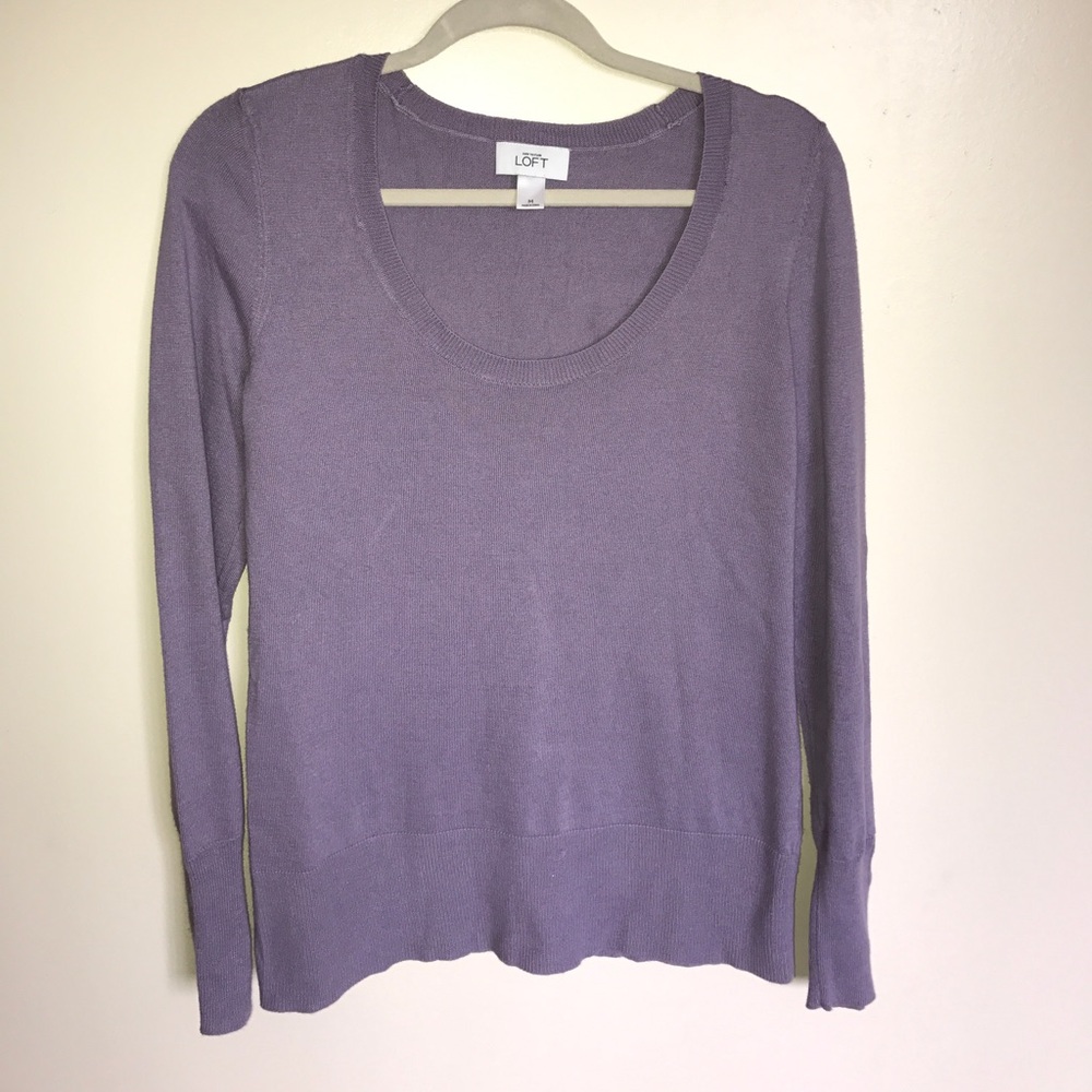 LOFT Lilac Pullover Sweater