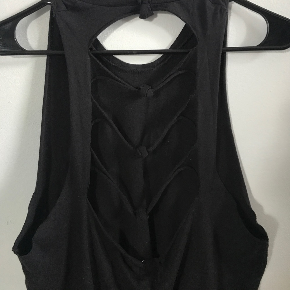 Obey muscle tank with open back