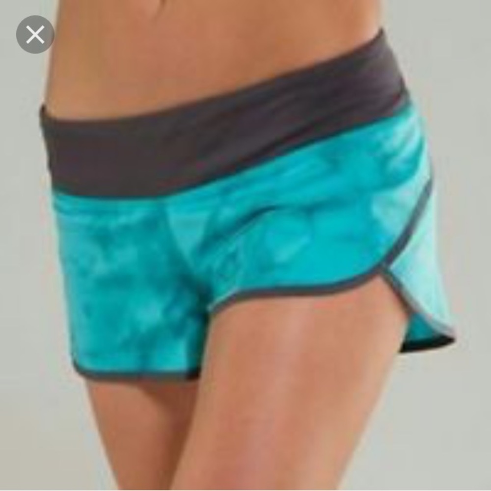 Lululemon Speed shorts Surge spray dye coal