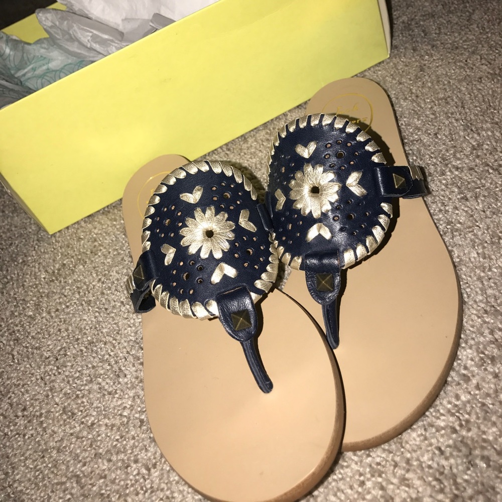 Navy and Gold Jack Rogers